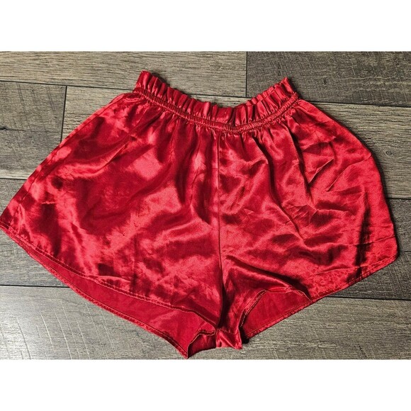 Victoria's Secret Gold Label Vintage 80s/90s Satin Sleep Shorts Small - Picture 2 of 3